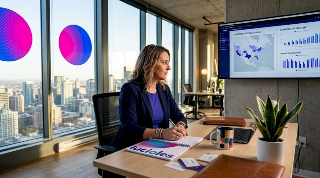 Un dirigeant assis à son bureau réfléchit à la mise en place d’une stratégie digitale pour son entreprise.