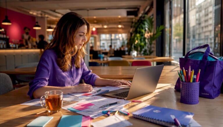 Professionnel du marketing en train d’élaborer une stratégie combinant actions inbound et outbound.