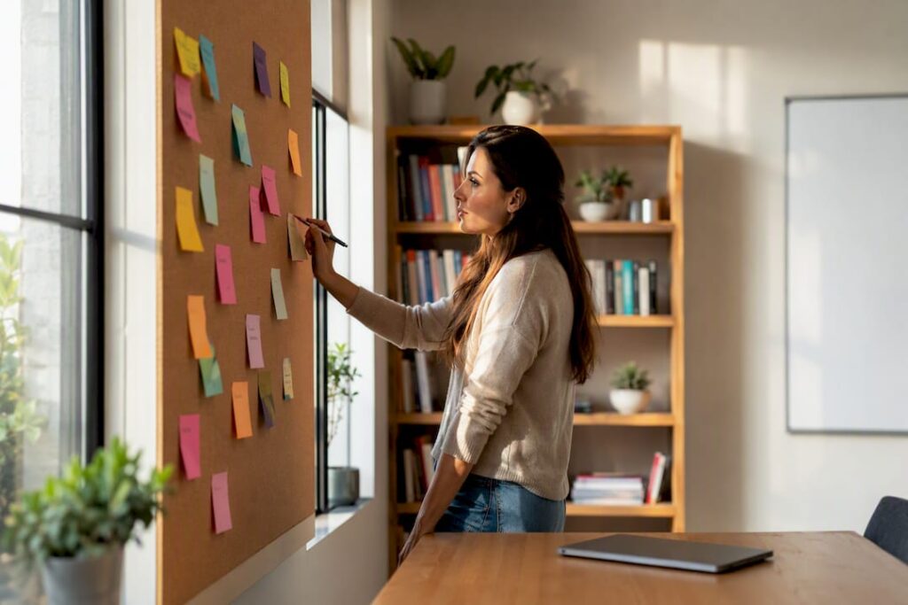 Espace de travail avec tableau de bord des indicateurs clés