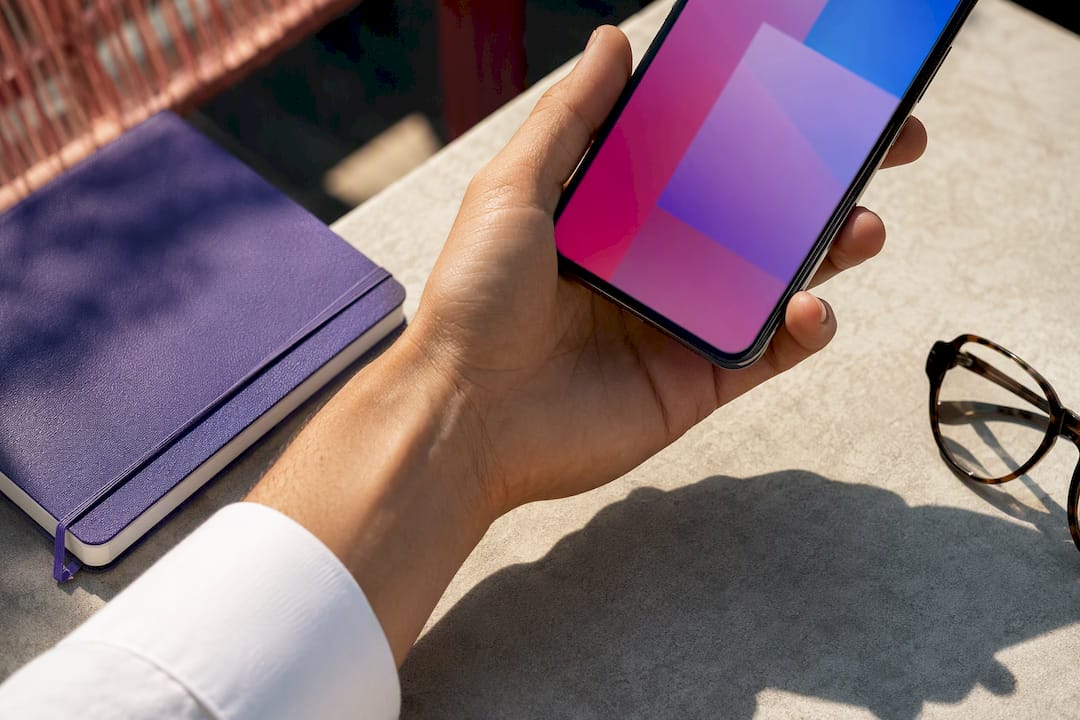 Test de contraste des couleurs sur smartphone
