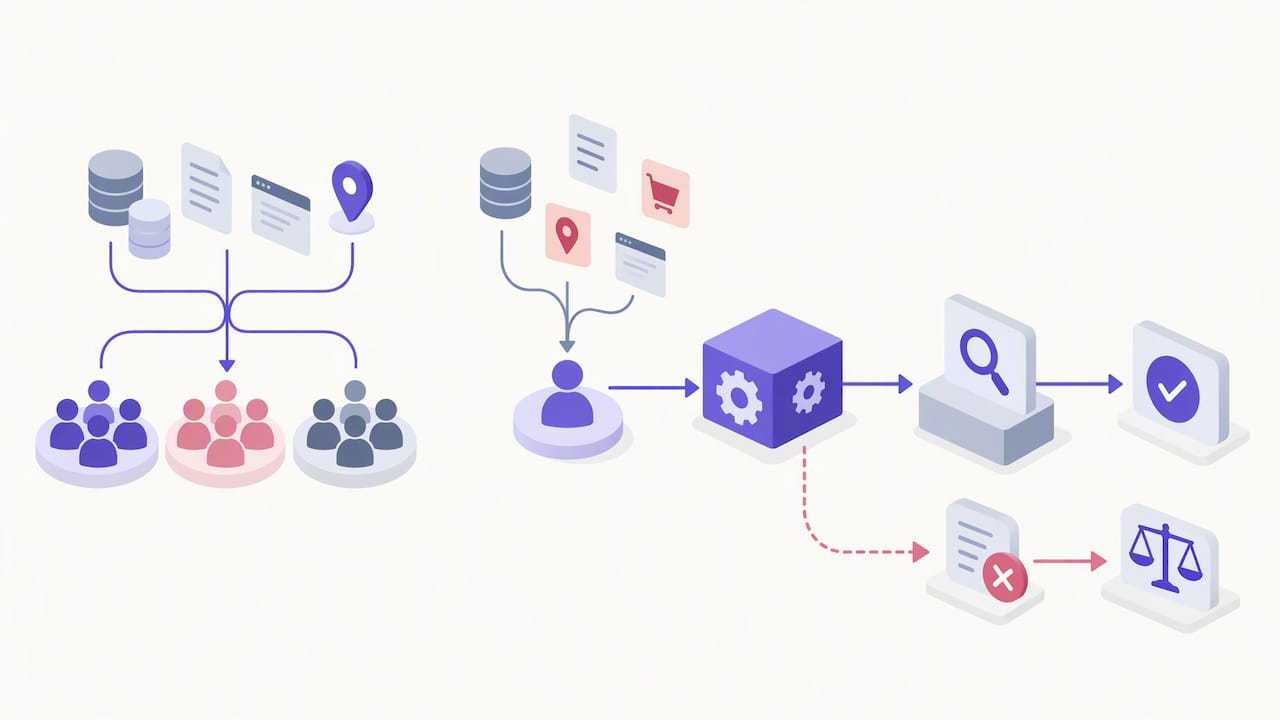 Segmentation par intention : la méthode pour cibler selon le comportement réel 1 Segmentation collective et profilage individuel conformes au RGPD